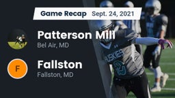 Recap: Patterson Mill  vs. Fallston  2021