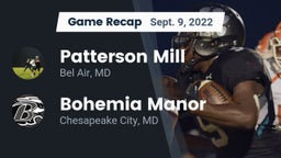 Recap: Patterson Mill  vs. Bohemia Manor  2022