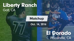Matchup: Liberty Ranch vs. El Dorado  2016