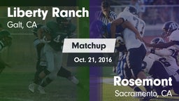 Matchup: Liberty Ranch vs. Rosemont  2016