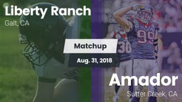 Matchup: Liberty Ranch vs. Amador  2018