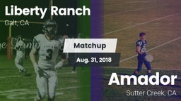 Matchup: Liberty Ranch vs. Amador  2018