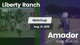 Matchup: Liberty Ranch vs. Amador  2018