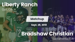 Matchup: Liberty Ranch vs. Bradshaw Christian  2018