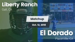 Matchup: Liberty Ranch vs. El Dorado  2018