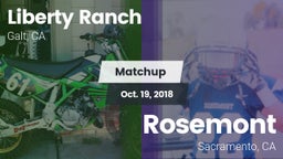 Matchup: Liberty Ranch vs. Rosemont  2018