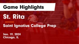 St. Rita  vs Saint Ignatius College Prep Game Highlights - Jan. 19, 2024