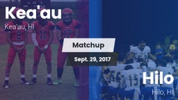 Matchup: Kea'au vs. Hilo  2017