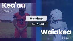 Matchup: Kea'au vs. Waiakea  2017