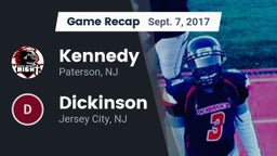 Recap: Kennedy  vs. Dickinson  2017