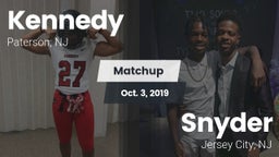 Matchup: Kennedy vs. Snyder  2019