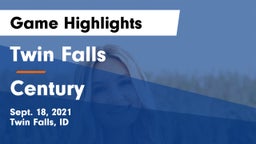 Twin Falls  vs Century  Game Highlights - Sept. 18, 2021