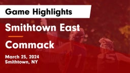 Smithtown East  vs Commack  Game Highlights - March 25, 2024