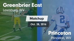 Matchup: Greenbrier East vs. Princeton  2015