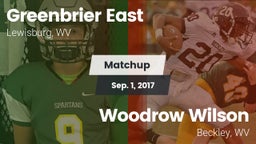 Matchup: Greenbrier East vs. Woodrow Wilson  2017