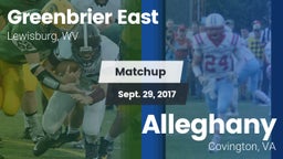 Matchup: Greenbrier East vs. Alleghany  2017