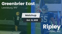 Matchup: Greenbrier East vs. Ripley  2018
