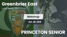 Matchup: Greenbrier East vs. PRINCETON SENIOR 2018