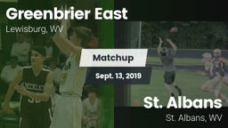 Matchup: Greenbrier East vs. St. Albans  2019