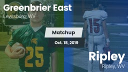 Matchup: Greenbrier East vs. Ripley  2019