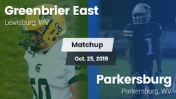 Matchup: Greenbrier East vs. Parkersburg  2019