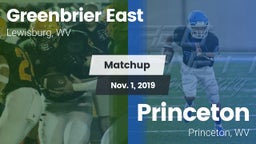 Matchup: Greenbrier East vs. Princeton  2019