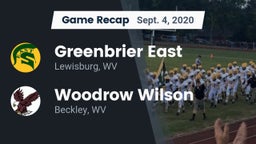Recap: Greenbrier East  vs. Woodrow Wilson  2020