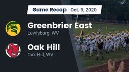 Recap: Greenbrier East  vs. Oak Hill  2020