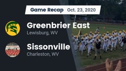 Recap: Greenbrier East  vs. Sissonville  2020
