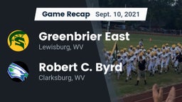 Recap: Greenbrier East  vs. Robert C. Byrd  2021