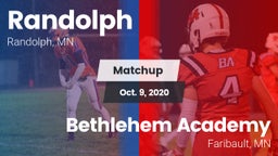 Matchup: Randolph vs. Bethlehem Academy  2020