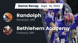 Recap: Randolph  vs. Bethlehem Academy  2022