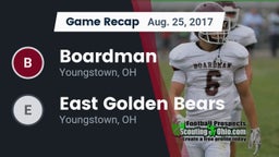 Recap: Boardman  vs. East  Golden Bears 2017