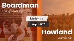 Matchup: Boardman vs. Howland  2017