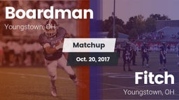 Matchup: Boardman vs. Fitch  2017