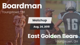 Matchup: Boardman vs. East  Golden Bears 2018