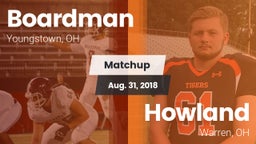 Matchup: Boardman vs. Howland  2018