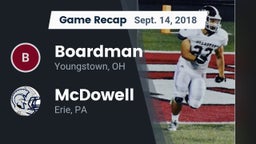 Recap: Boardman  vs. McDowell  2018