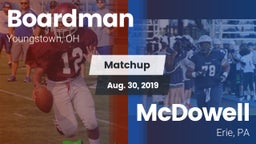 Matchup: Boardman vs. McDowell  2019