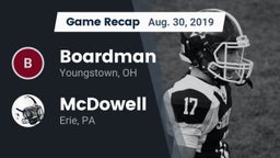 Recap: Boardman  vs. McDowell  2019