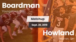 Matchup: Boardman vs. Howland  2019