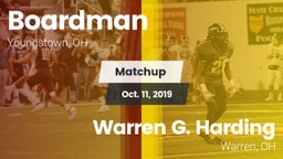 Matchup: Boardman vs. Warren G. Harding  2019