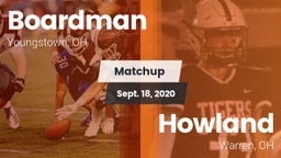 Matchup: Boardman vs. Howland  2020