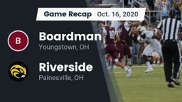 Recap: Boardman  vs. Riverside  2020