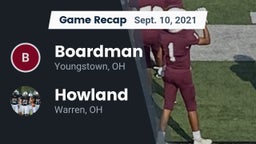 Recap: Boardman  vs. Howland  2021