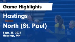 Hastings  vs North (St. Paul)  Game Highlights - Sept. 23, 2021