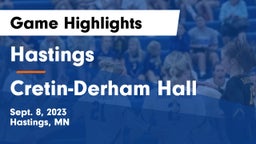 Hastings  vs Cretin-Derham Hall  Game Highlights - Sept. 8, 2023