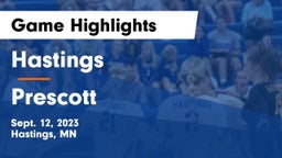 Hastings  vs Prescott  Game Highlights - Sept. 12, 2023