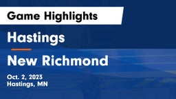 Hastings  vs New Richmond  Game Highlights - Oct. 2, 2023