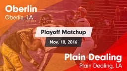 Matchup: Oberlin vs. Plain Dealing  2016